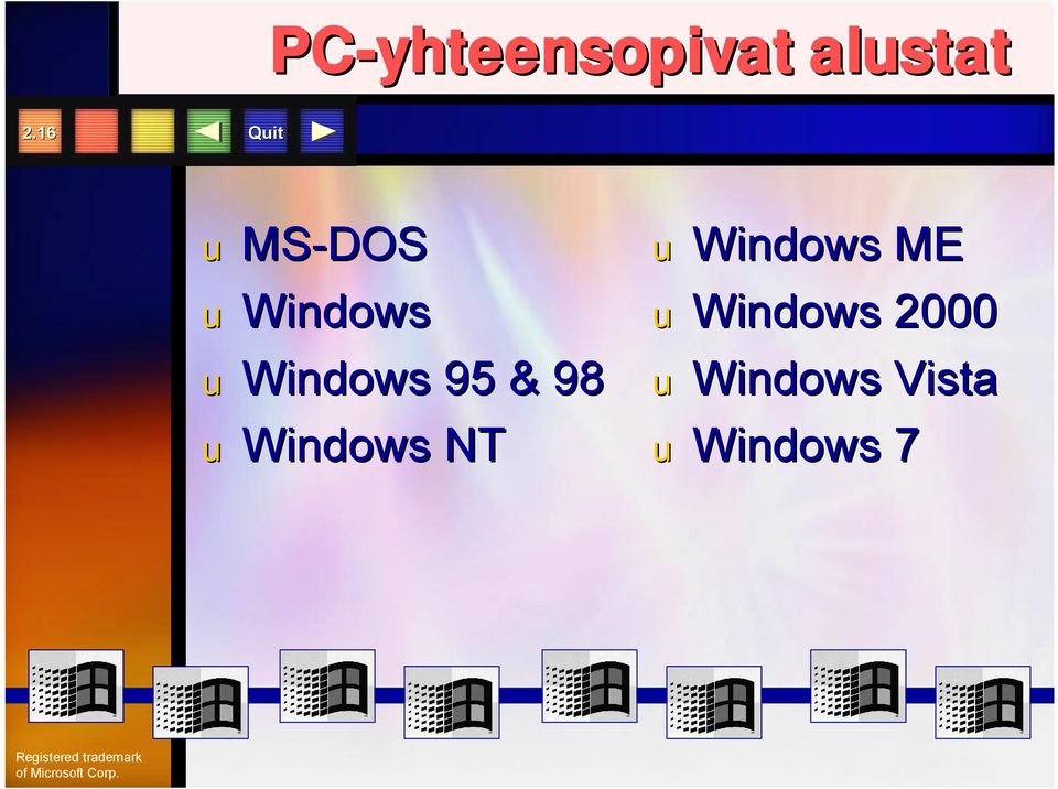 uwindows NT uwindows ME uwindows 2000