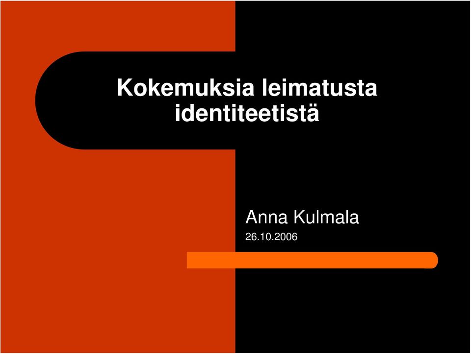 identiteetistä