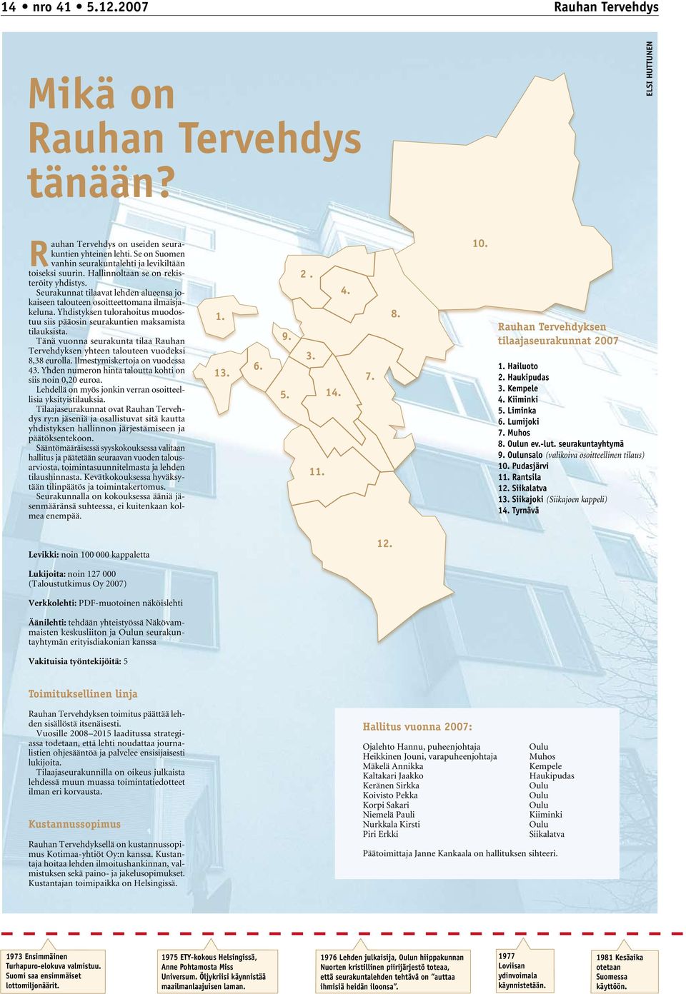 Tänä vuonna seurakunta tilaa Rauhan Tervehdyksen yhteen talouteen vuodeksi 8,38 eurolla. Ilmestymiskertoja on vuodessa 43. Yhden numeron hinta taloutta kohti on siis noin 0,20 euroa.