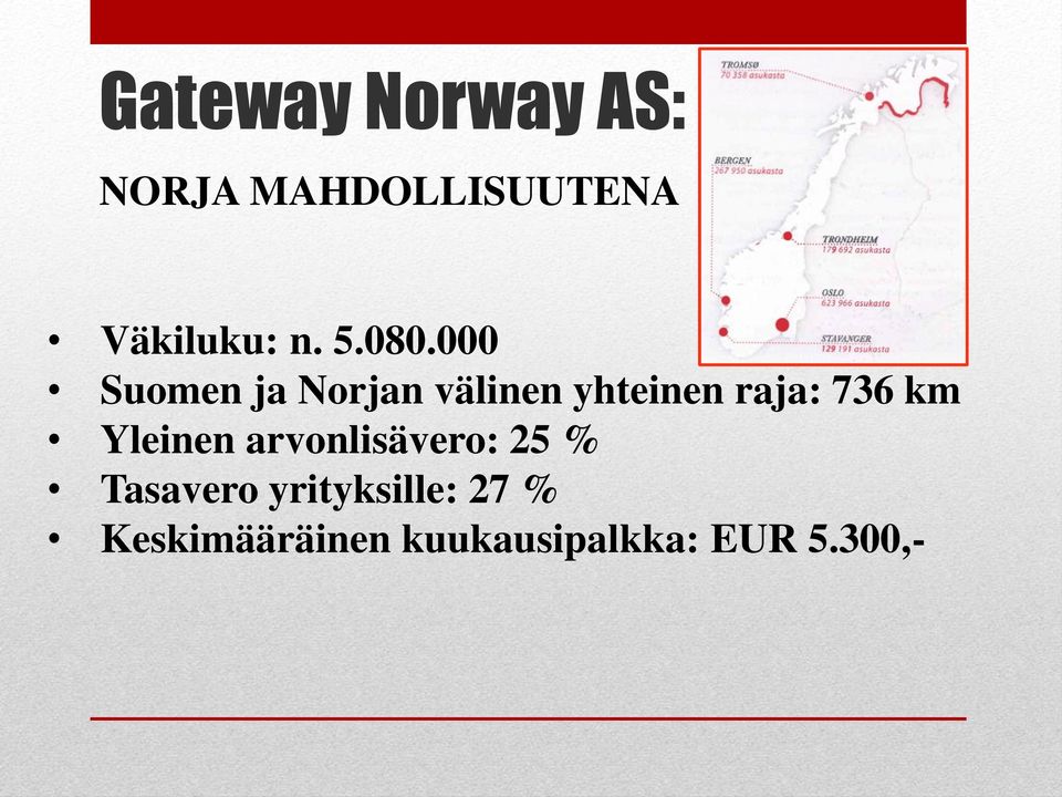 000 Suomen ja Norjan välinen yhteinen raja: 736 km
