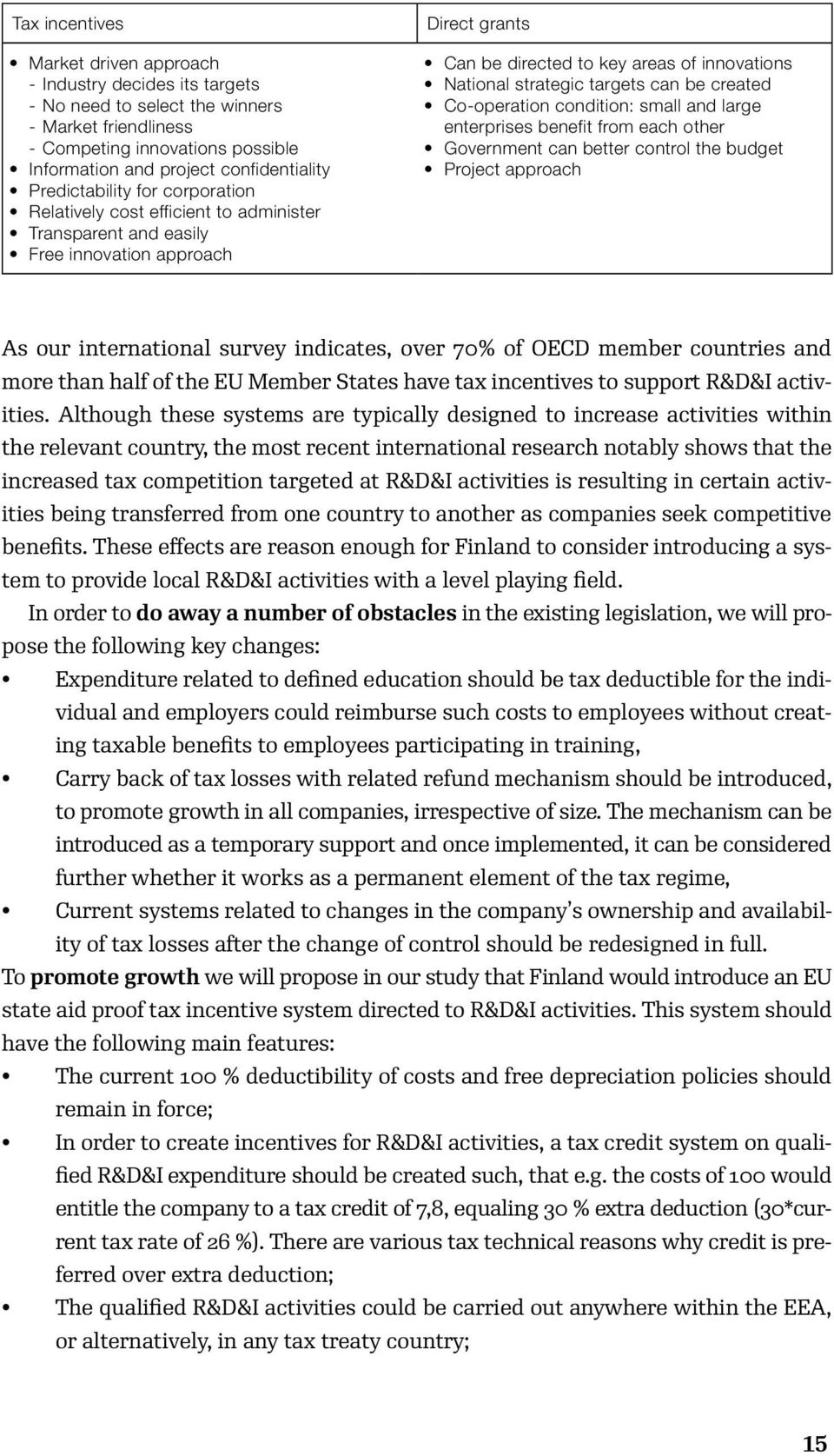 targets can be created Co-operation condition: small and large enterprises benefit from each other Government can better control the budget Project approach As our international survey indicates,