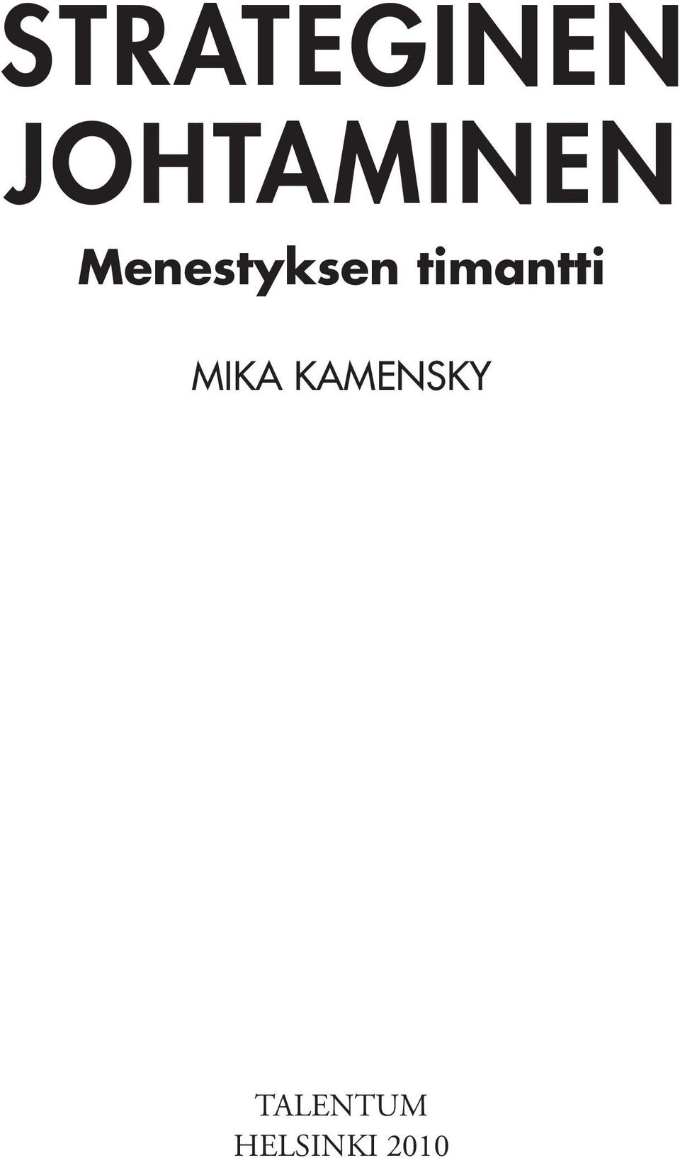 Menestyksen