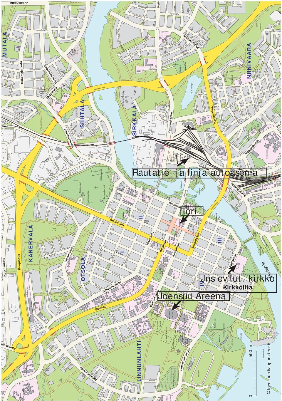 Vesakuja Voimatie 5 9 Kuopiontie 39 Nahkurinkatu Sorvarinkatu 3 55 3 Riistakatu 5 Sorvarinkatu 7 MUTALA 4 3 Suutarinkatu Räätälinkatu Vallilankuja Ylisoutajan silta Metla Kaupungintalo 7 0