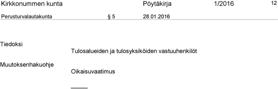 2016 Tiedoksi Muutoksenhakuohje