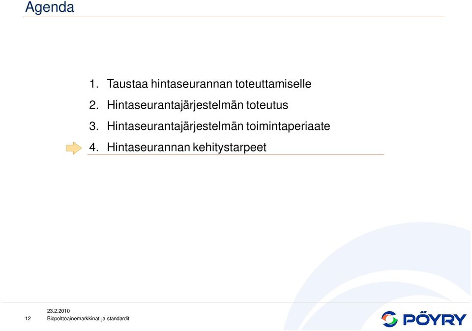 Hintaseurantajärjestelmän toteutus 3.