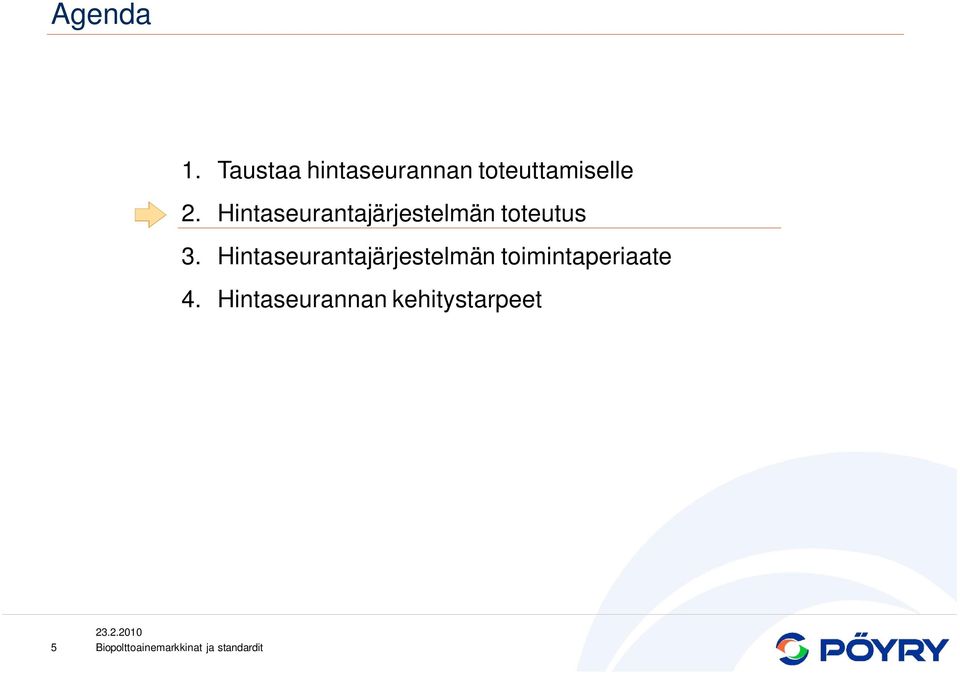 Hintaseurantajärjestelmän toteutus 3.