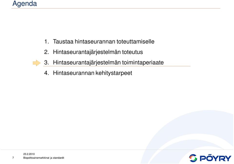 Hintaseurantajärjestelmän toteutus 3.