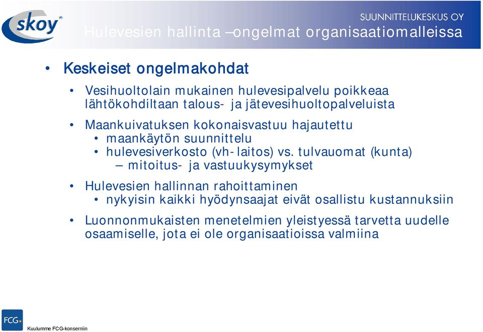 hulevesiverkosto (vh laitos) vs.