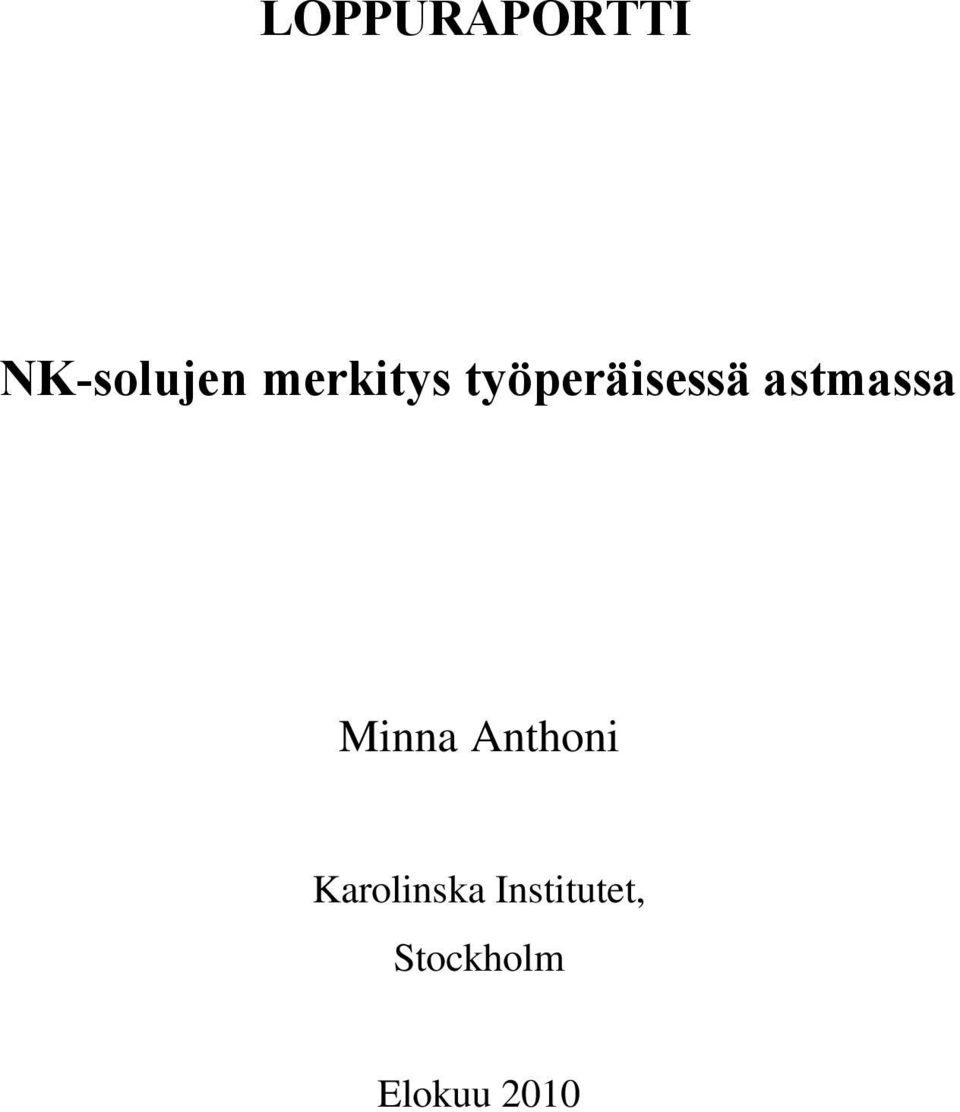 astmassa Minna Anthoni