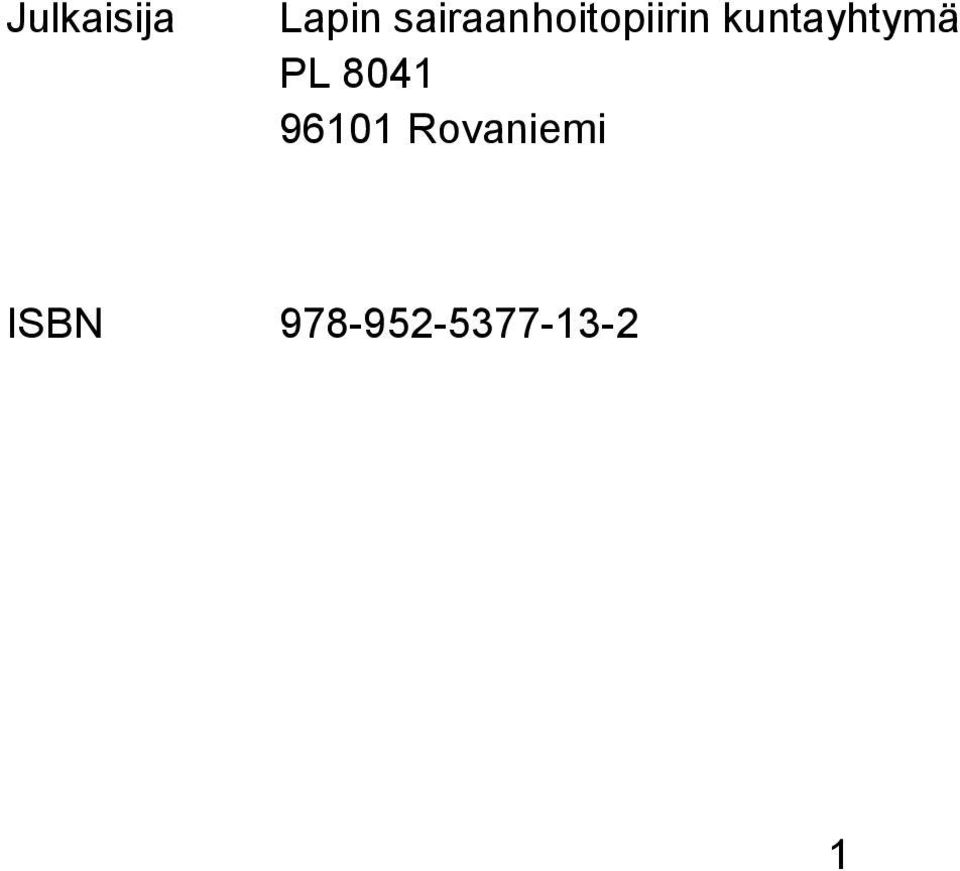 kuntayhtymä PL 8041