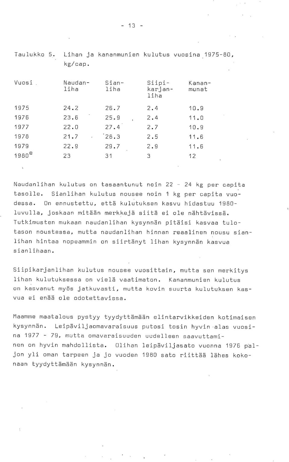 On ennustettu, että kulutuksen kasvu hidastuu 1960- luvulla, joskaan mitään merkkejä siitä ei ole nähtävissä.