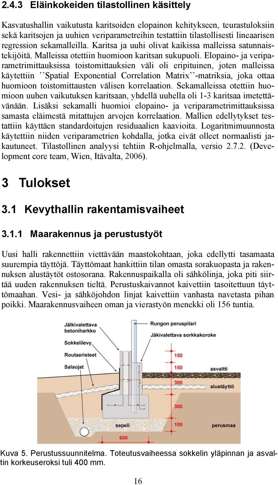 Elopaino- ja veriparametrimittauksissa toistomittauksien väli oli eripituinen, joten malleissa käytettiin Spatial Exponential Correlation Matrix -matriksia, joka ottaa huomioon toistomittausten