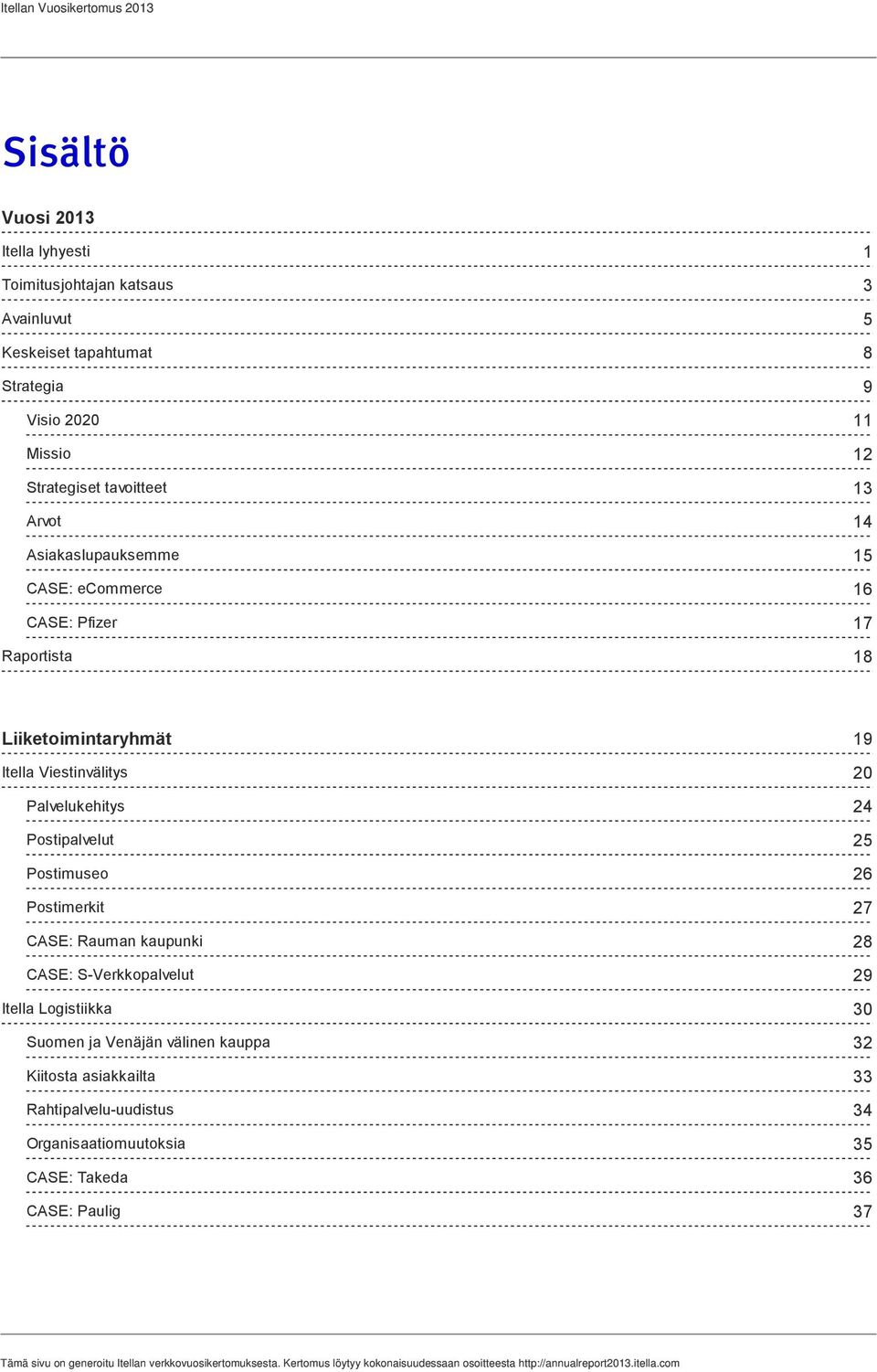 kaupunki CASE: S-Verkkopalvelut Itella Logistiikka Suomen ja Venäjän välinen kauppa Kiitosta asiakkailta Rahtipalvelu-uudistus Organisaatiomuutoksia CASE: Takeda CASE: Paulig