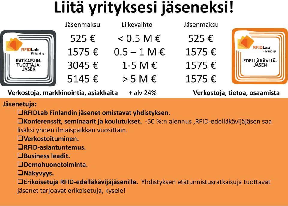 jäsenet omistavat yhdistyksen. Konferenssit, seminaarit ja koulutukset.