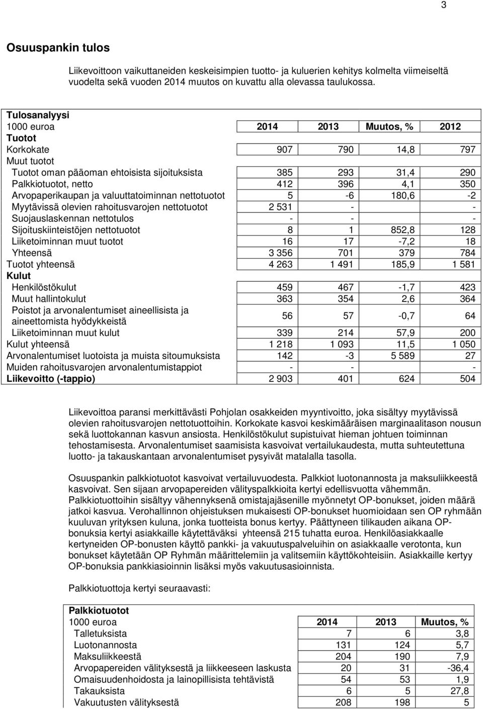 Arvopaperikaupan ja valuuttatoiminnan nettotuotot 5-6 180,6-2 Myytävissä olevien rahoitusvarojen nettotuotot 2 531 - - Suojauslaskennan nettotulos - - - Sijoituskiinteistöjen nettotuotot 8 1 852,8