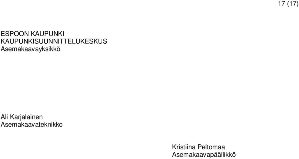 Asemakaavayksikkö Ali Karjalainen