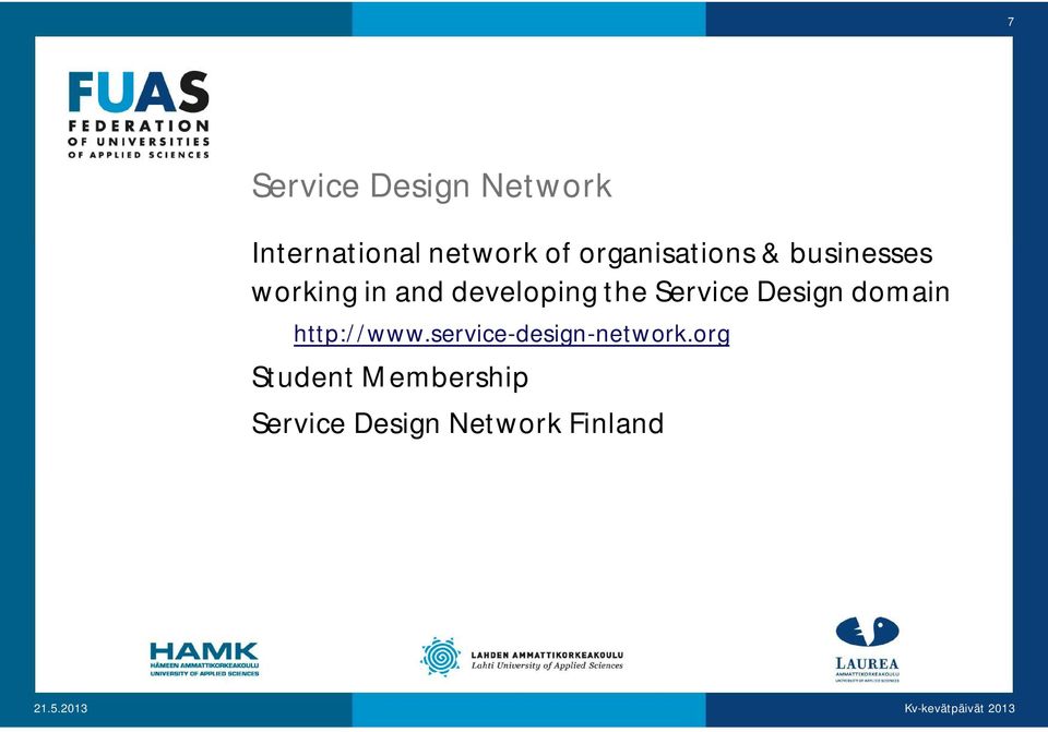 the Service Design domain http://www.