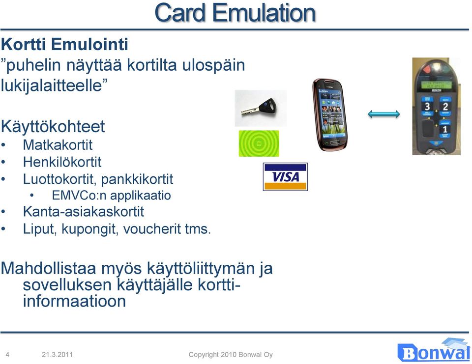 applikaatio Kanta-asiakaskortit Liput, kupongit, voucherit tms.