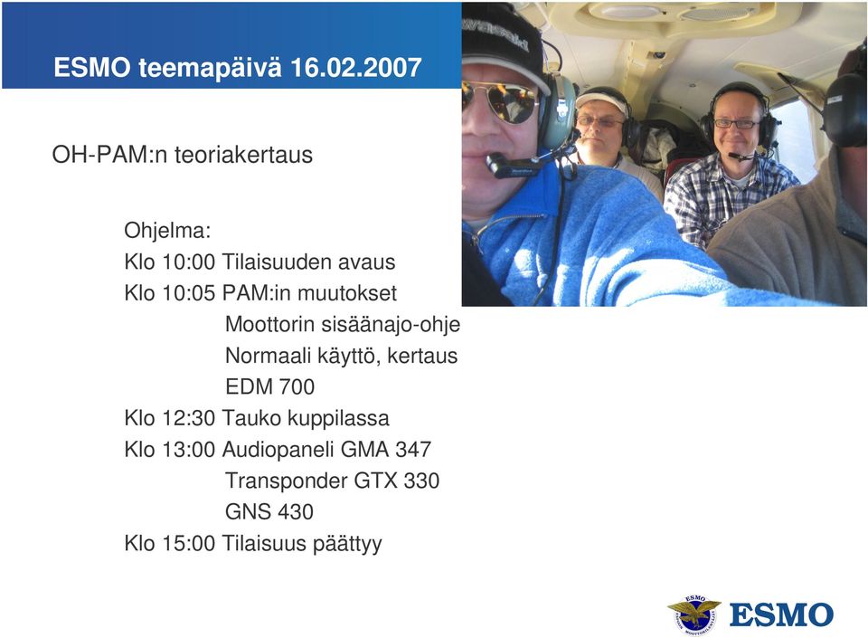 10:05 PAM:in muutokset Moottorin sisäänajo-ohje Normaali käyttö,