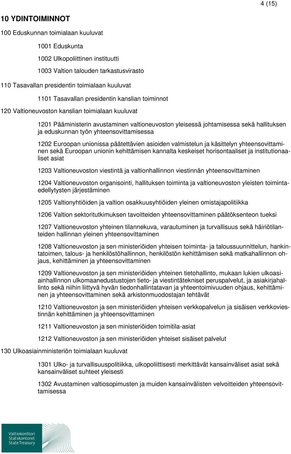 yhteensovittamisessa 1202 Euroopan unionissa päätettävien asioiden valmistelun ja käsittelyn yhteensovittaminen sekä Euroopan unionin kehittämisen kannalta keskeiset horisontaaliset ja