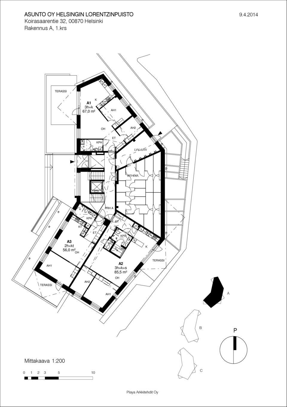 RH T 3 2h+kt 56,0 m² W 2 3h+k+s 85,5 m²