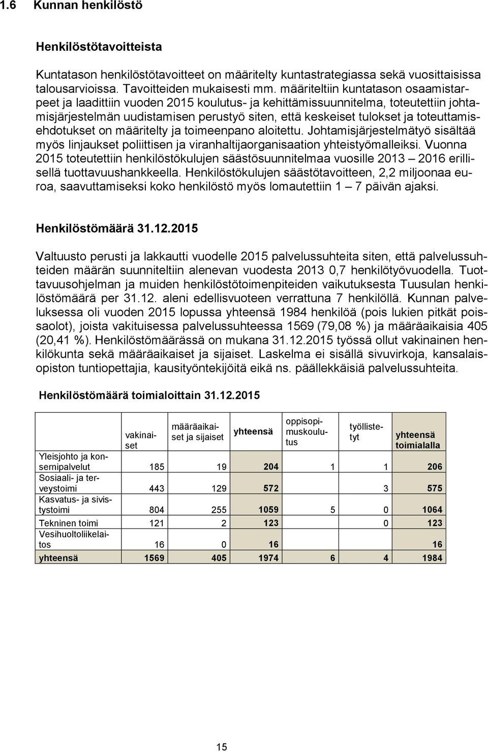 toteuttamisehdotukset on määritelty ja toimeenpano aloitettu. Johtamisjärjestelmätyö sisältää myös linjaukset poliittisen ja viranhaltijaorganisaation yhteistyömalleiksi.