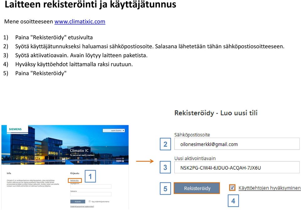 sähköpostiosoite. Salasana lähetetään tähän sähköpostiosoitteeseen.