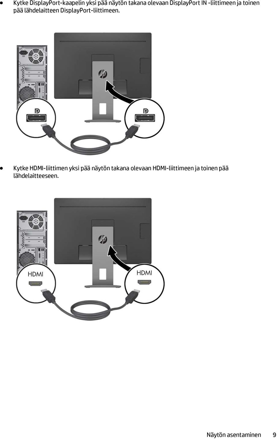 DisplayPort-liittimeen.
