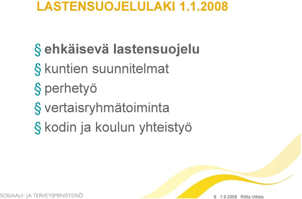 suunnitelmat perhetyö