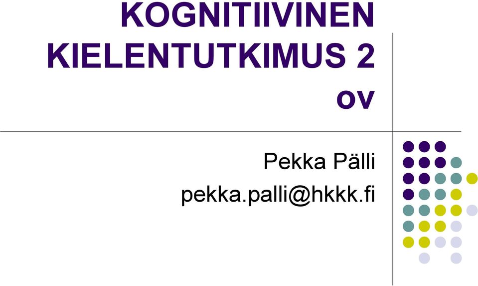 ov Pekka Pälli