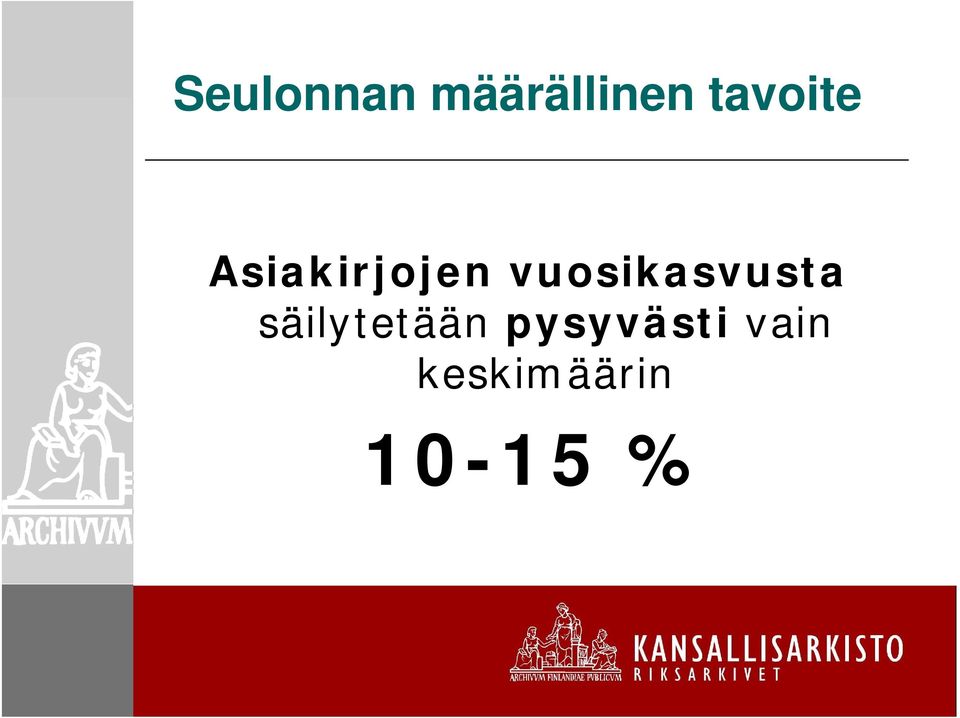 vuosikasvusta säilytetään