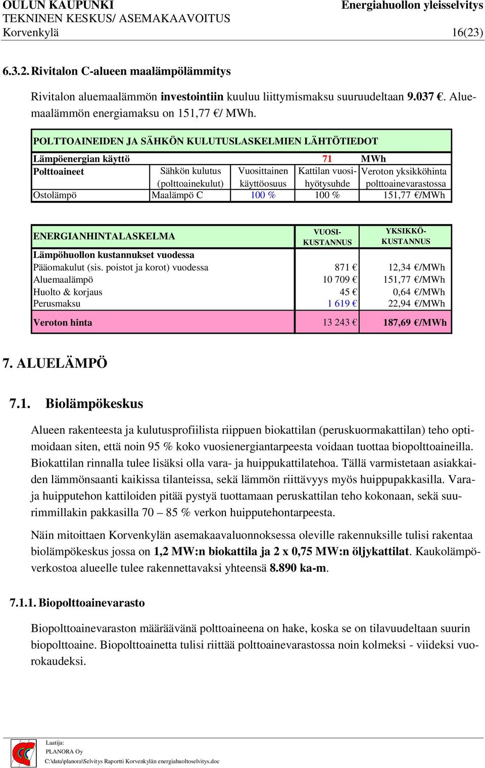 poistot ja korot) vuodessa 871 