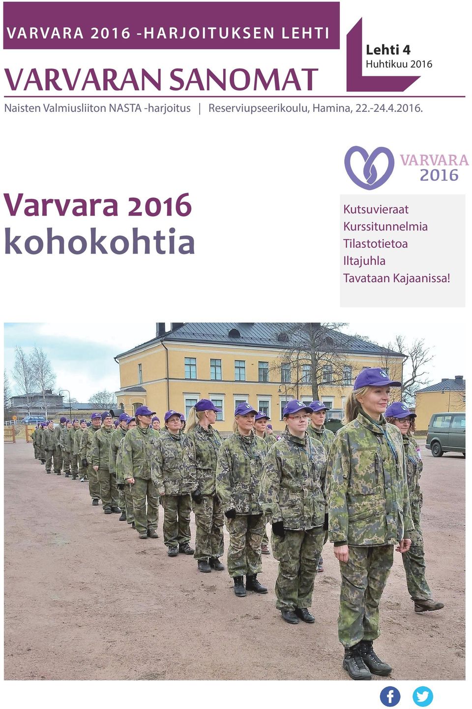 Reserviupseerikoulu, Hamina, 22.-24.4.2016.