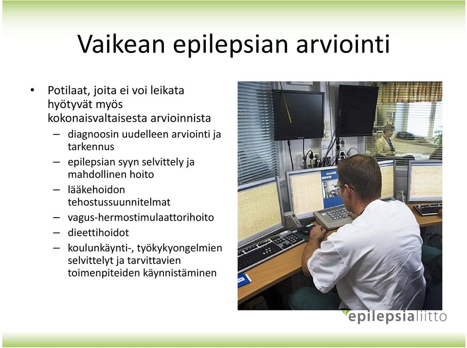 syyn selvittely ja mahdollinen hoito lääkehoidon tehostussuunnitelmat vagus