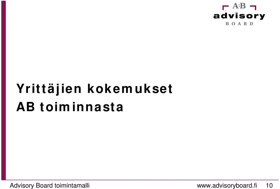 Advisory Board