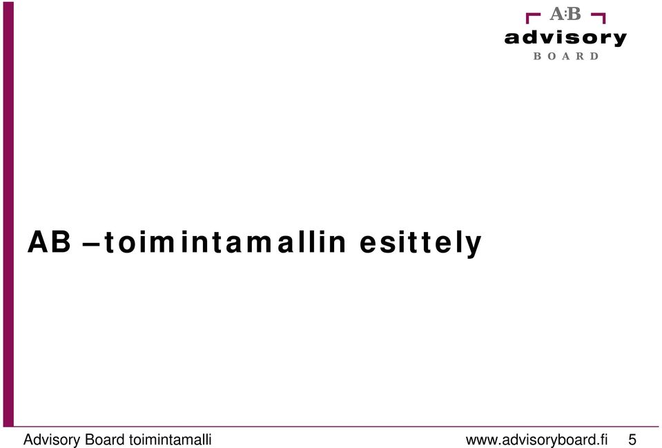 Board toimintamalli