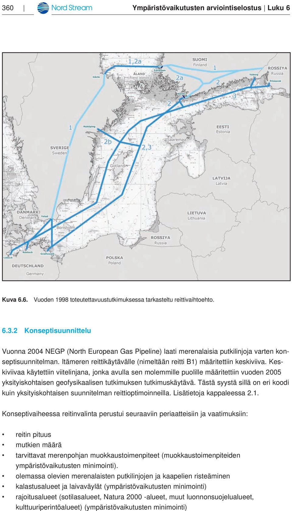 Keskiviivaa käytettiin viitelinjana, jonka avulla sen molemmille puolille määritettiin vuoden 2005 yksityiskohtaisen geofysikaalisen tutkimuksen tutkimuskäytävä.