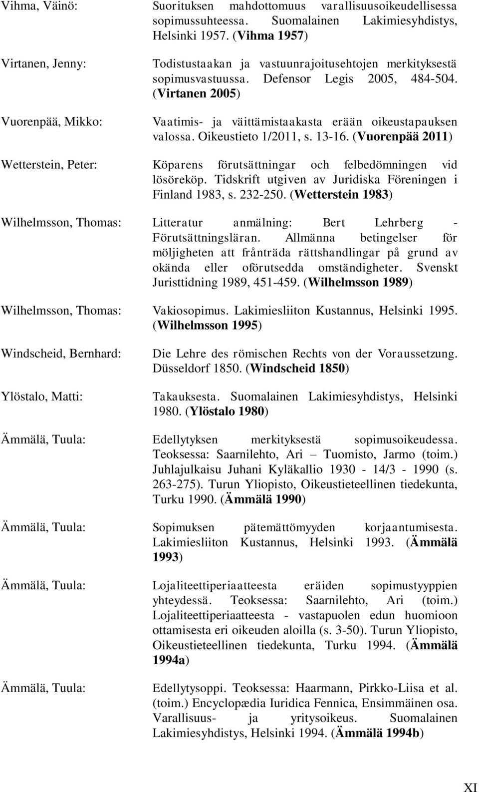 (Virtanen 2005) Vaatimis- ja väittämistaakasta erään oikeustapauksen valossa. Oikeustieto 1/2011, s. 13-16.
