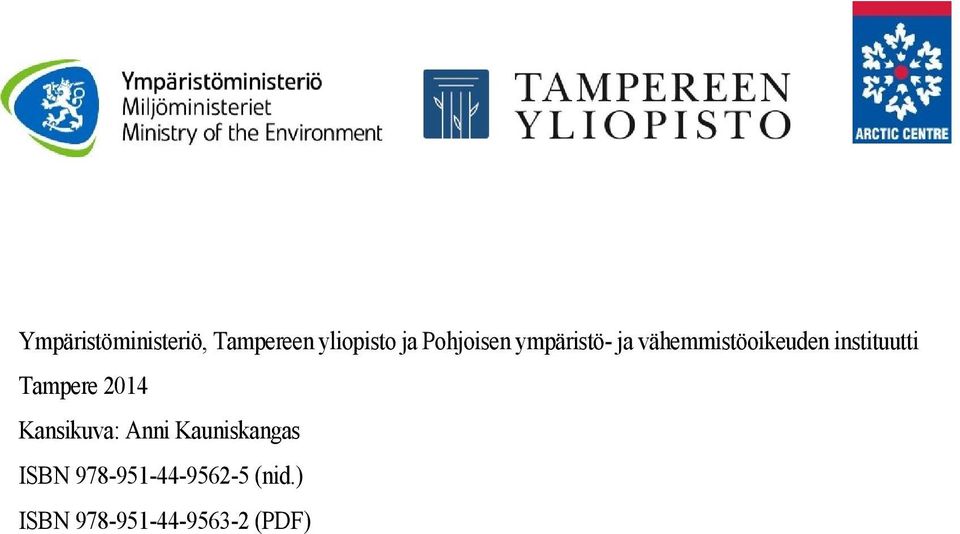 instituutti Tampere 2014 Kansikuva: Anni