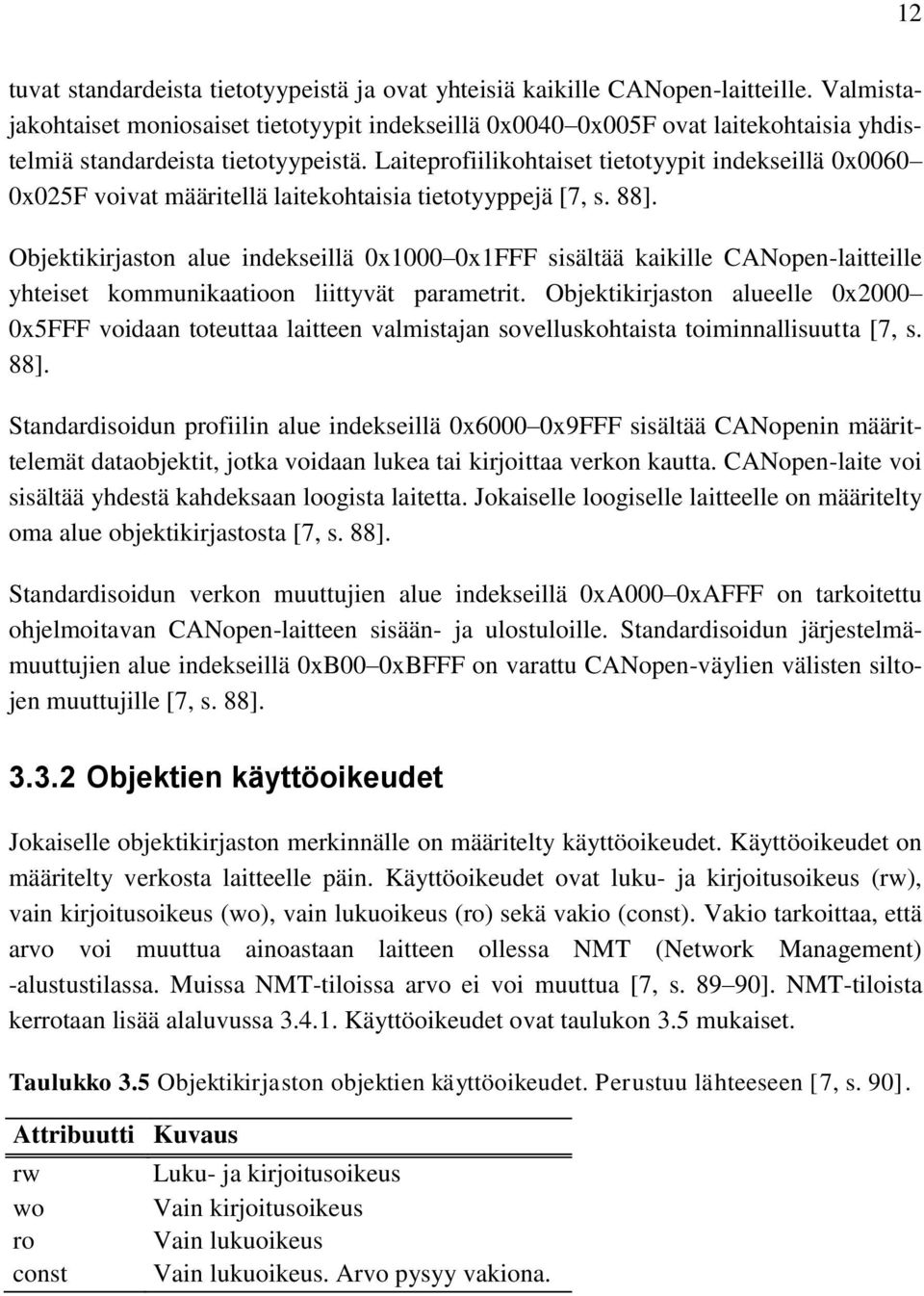 Laiteprofiilikohtaiset tietotyypit indekseillä 0x0060 0x025F voivat määritellä laitekohtaisia tietotyyppejä [7, s. 88].