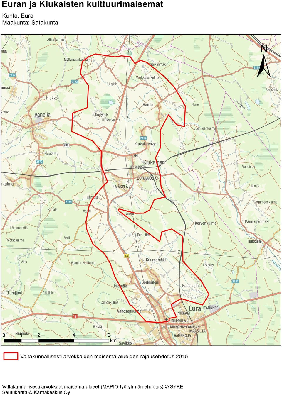 maisema-alueiden rajausehdotus 2015 Valtakunnallisesti