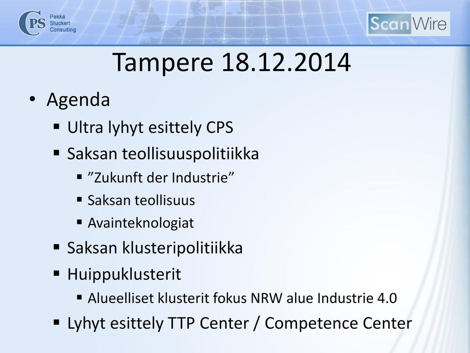 der Industrie Saksan teollisuus Avainteknologiat Saksan