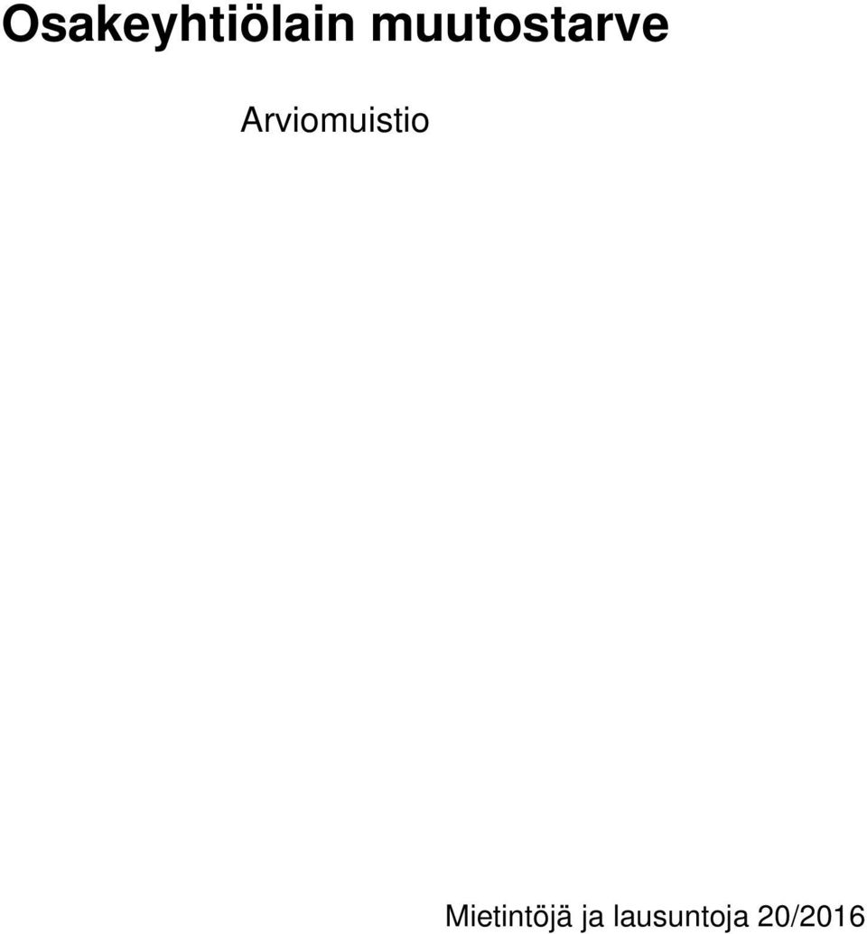 Arviomuistio