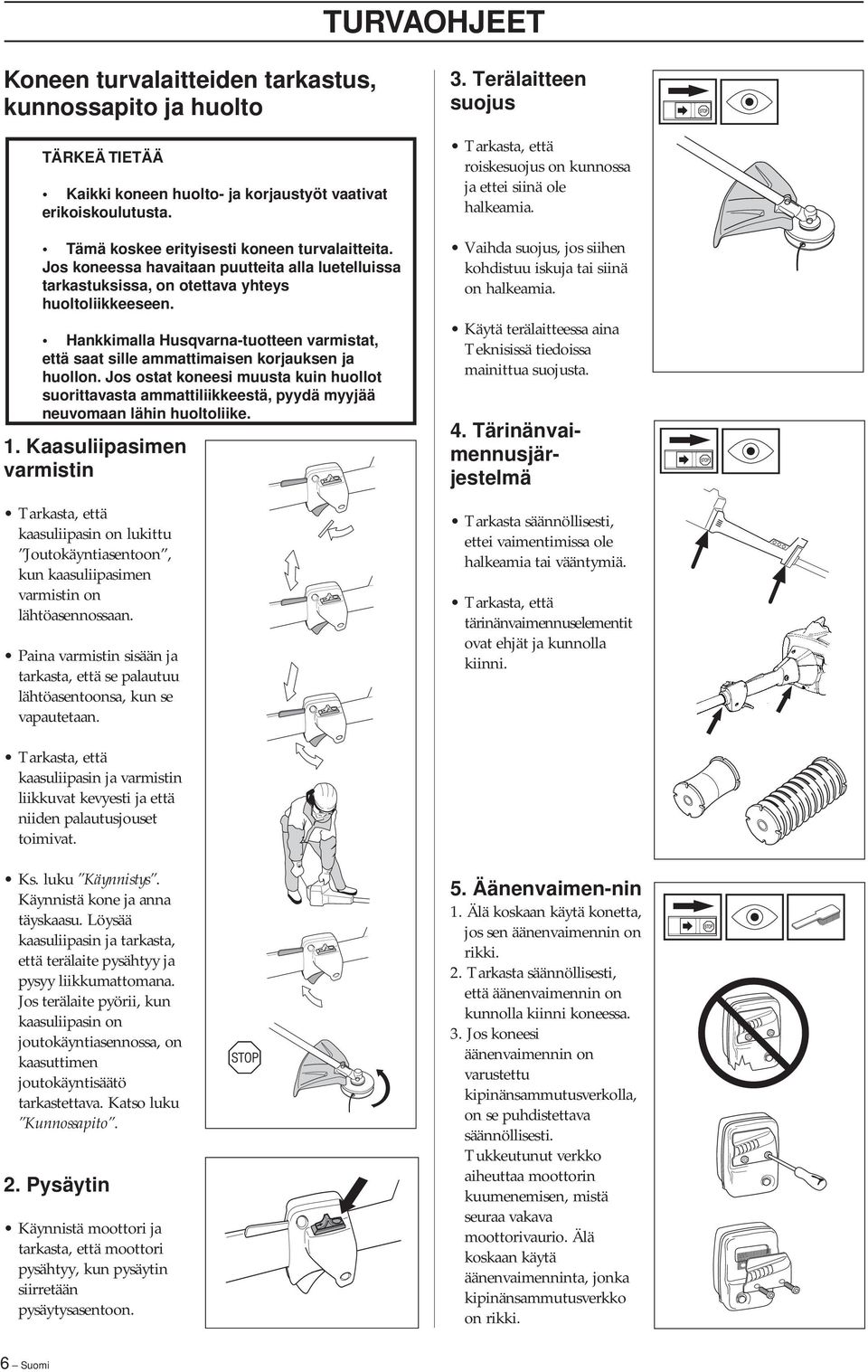 Jos ostat koneesi muusta kuin huollot suorittavasta ammattiliikkeestä, pyydä myyjää neuvomaan lähin huoltoliike. 1.