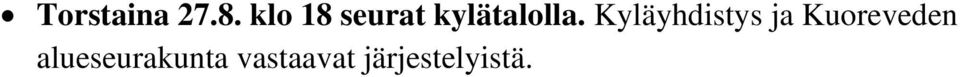 Kyläyhdistys ja Kuoreveden