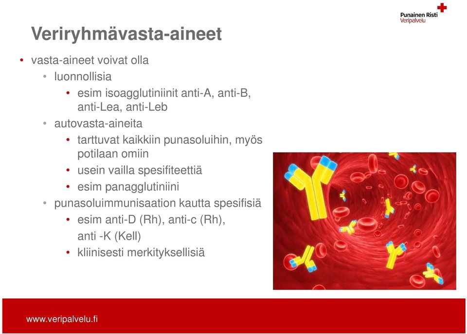 omiin usein vailla spesifiteettiä esim panagglutiniini punasoluimmunisaation kautta