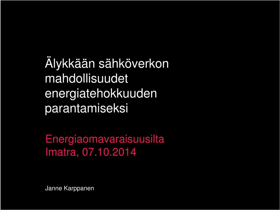 energiatehokkuuden