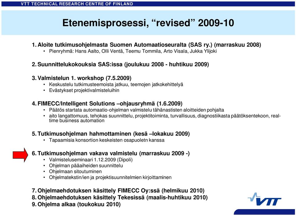 FIMECC/Intelligent Solutions ohjausryhmä (1.6.