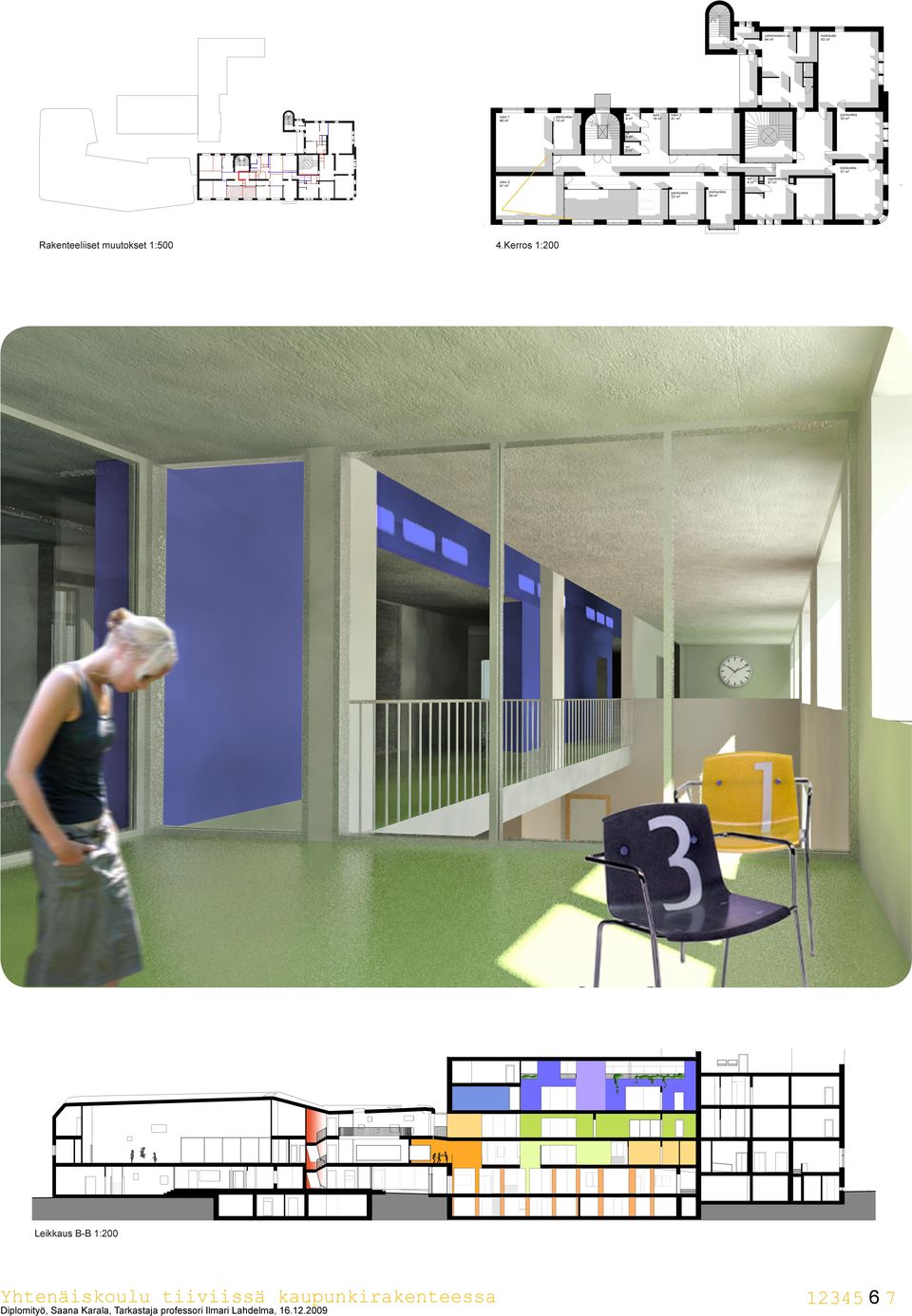 kieliluokka 37 m² lukio 2 oppilaskunta 47 m²