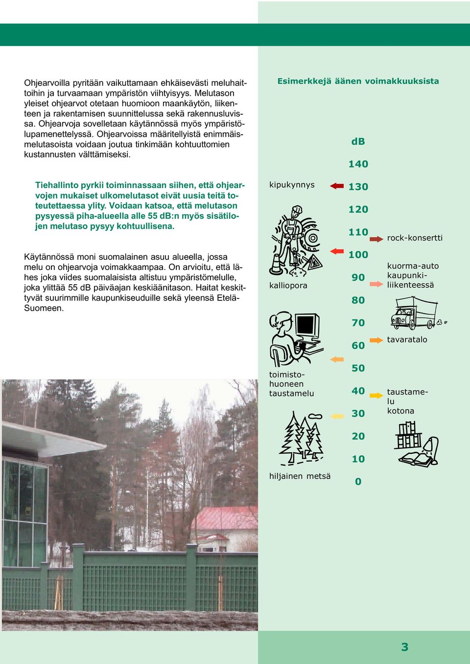 Ohjearvoissa määritellyistä enimmäismelutasoista voidaan joutua tinkimään kohtuuttomien kustannusten välttämiseksi.